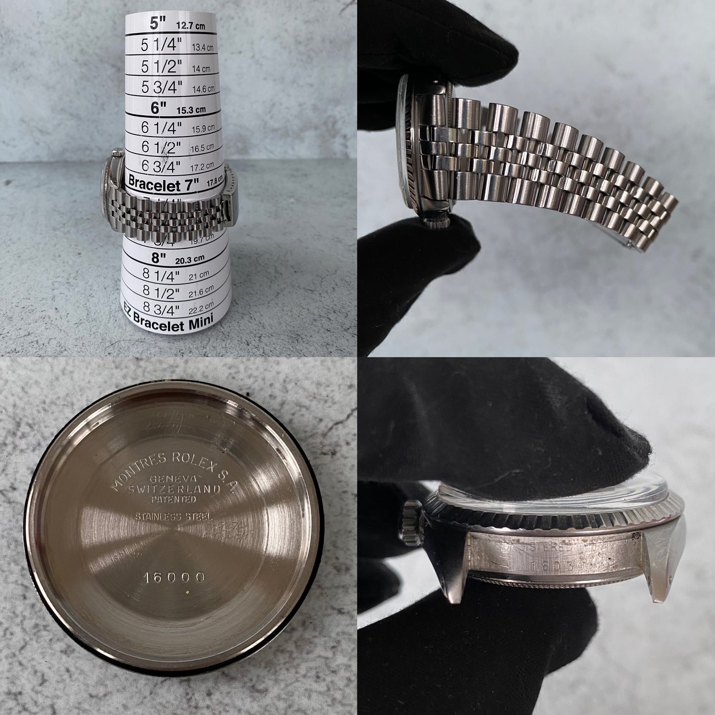 1979 Rolex Datejust Oyster Perpetual 16030 Steel Swiss Quickset Vintage Watch