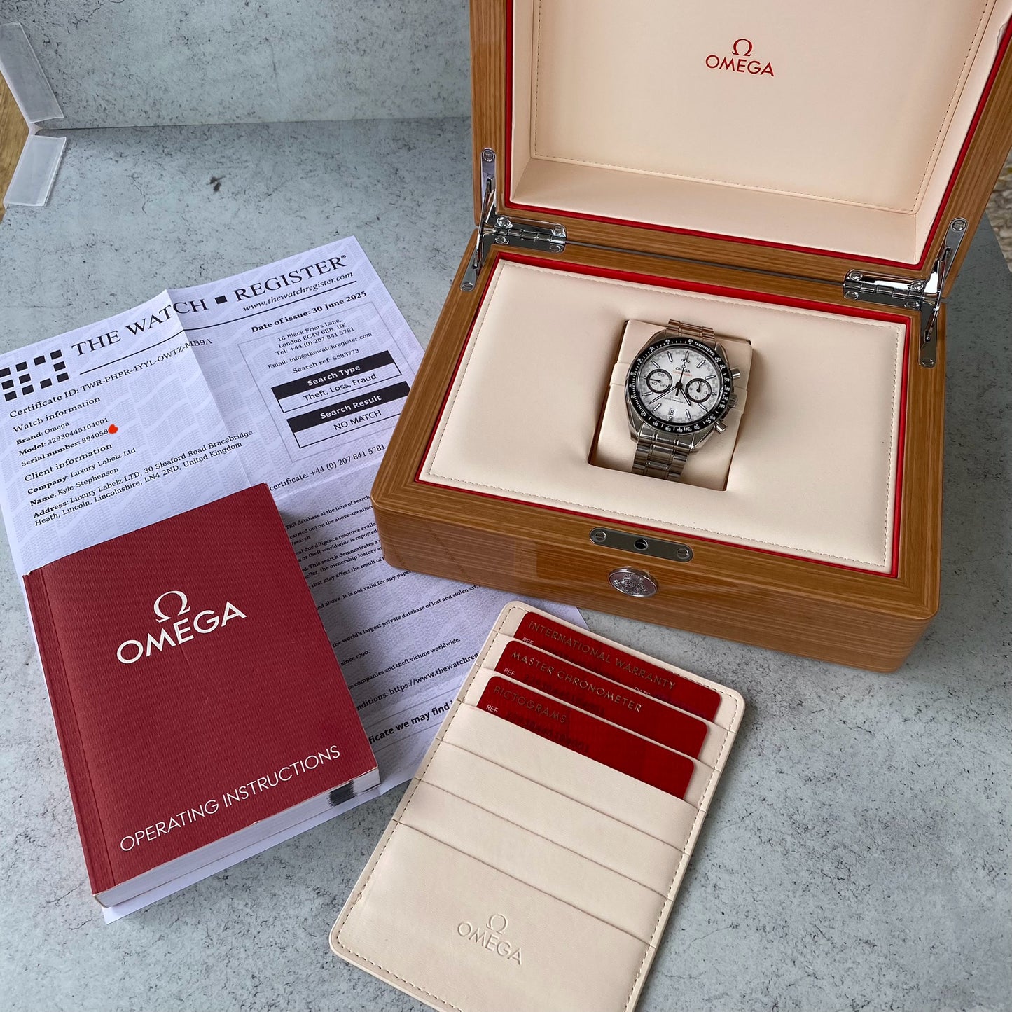 Omega Speedmaster Racing Co-Axial Automatic 329.30.44.51.04.001 Watch - Full Set