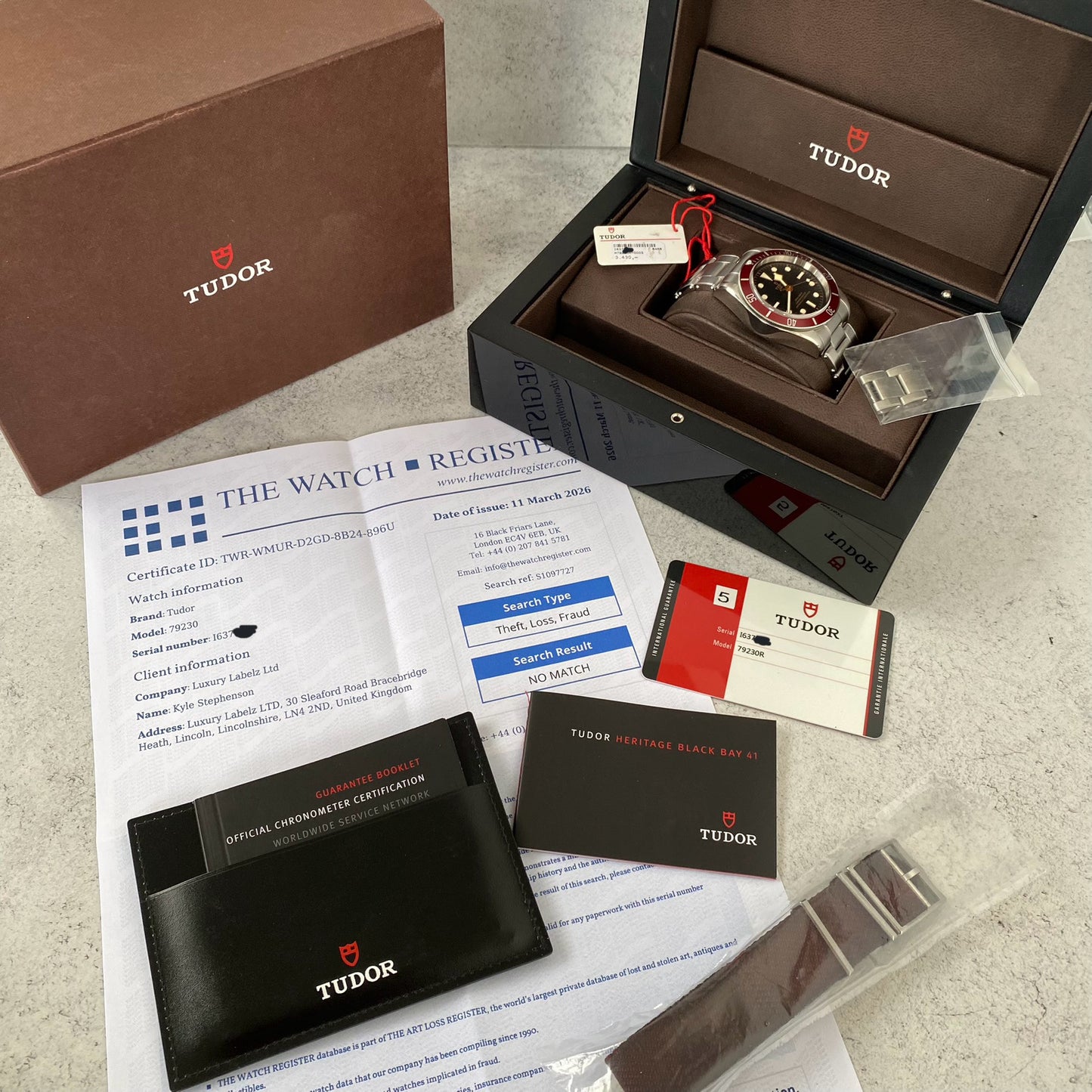 Tudor Black Bay Heritage 41mm 79230R Watch - Showcase