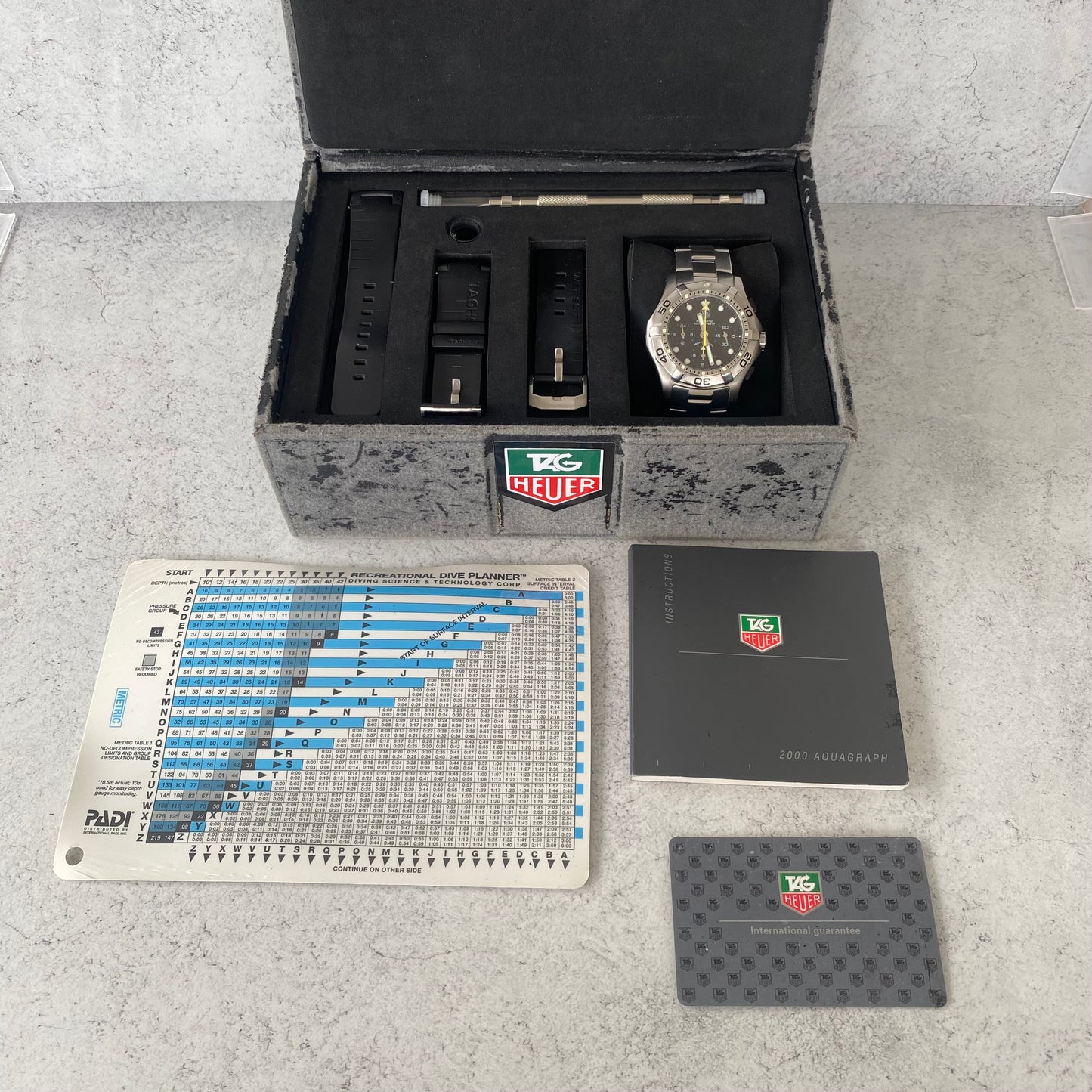 Tag Heuer Aquagraph CN211A 500m Divers Automatic Watch - Full Set