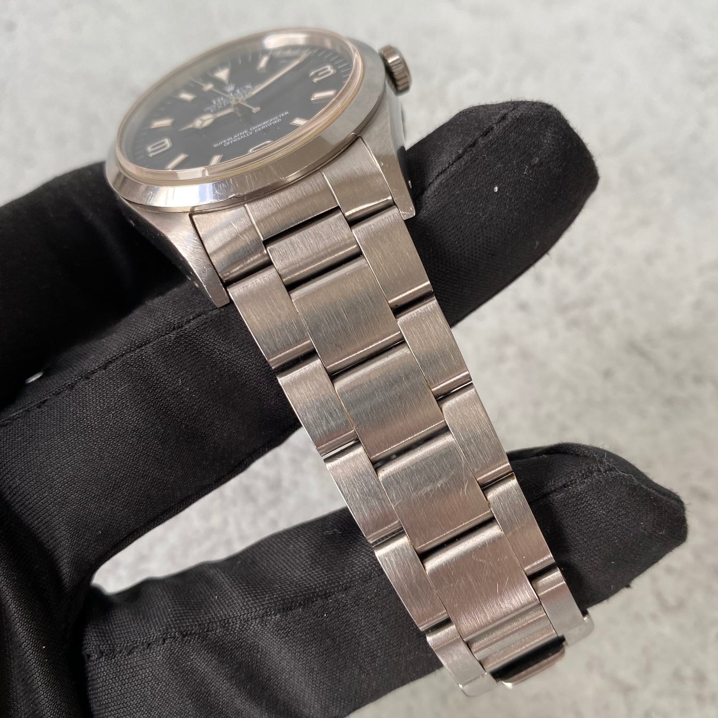 1991 Rolex Explorer Oyster Perpetual 14270 Black Dial Watch - Boxed & Papers