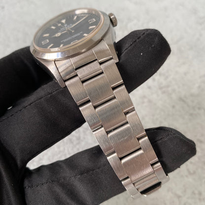 1991 Rolex Explorer Oyster Perpetual 14270 Black Dial Watch - Boxed & Papers