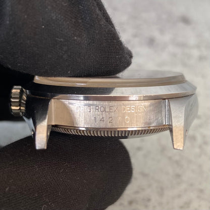 1991 Rolex Explorer Oyster Perpetual 14270 Black Dial Watch - Boxed & Papers