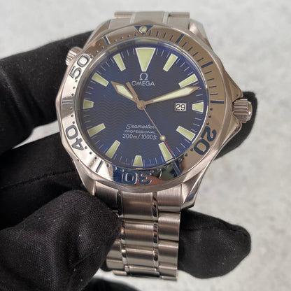 Omega Seamaster 300 Professional 2265.80.00 Blue Quartz 41mm Watch - Full Set