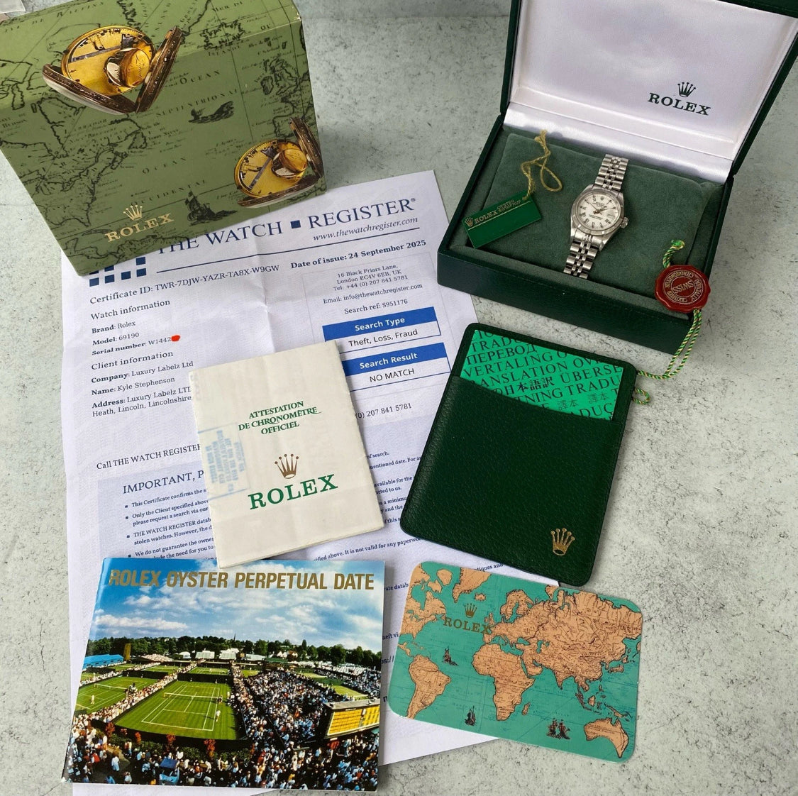 1995 Ladies Rolex 69190 Oyster Perpetual Jubilee Vintage Watch - Full Set