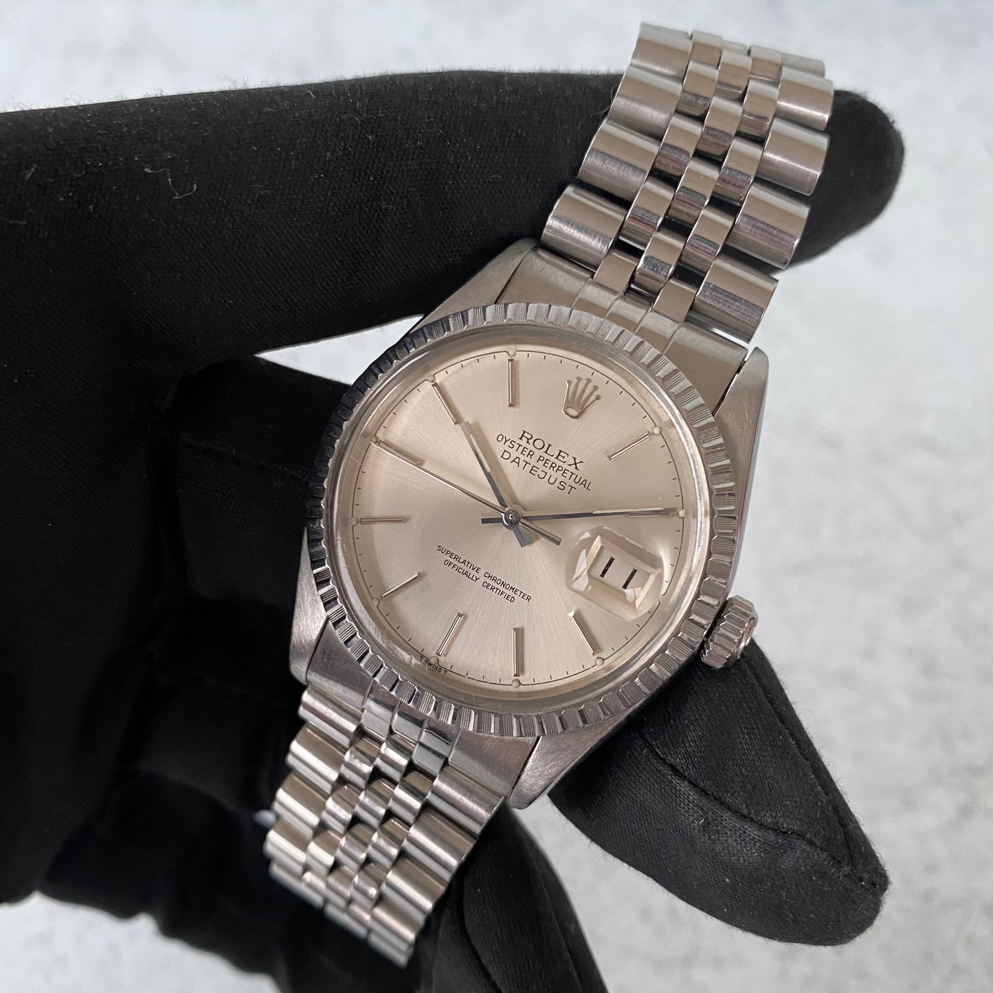 1979 Rolex Datejust Oyster Perpetual 16030 Steel Swiss Quickset Vintage Watch