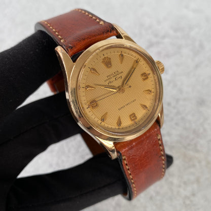 1958 Rolex Air King 5506 Super Precision Oyster Perpetual Honeycomb Dial Watch