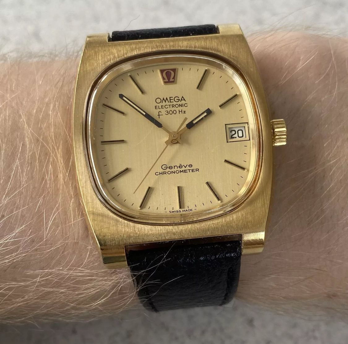 1972 Omega Genève Electronic F300Hz Ref.198.0068 Cal.1250 Watch - Needs Service