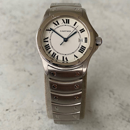 Cartier Santos Ronde 1561 Quartz Watch - Boxed