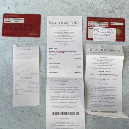 Omega Seamaster Aqua Terra Automatic 231.10.42.21.02.003 Watch - Full Set