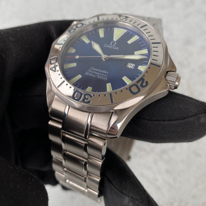 Omega Seamaster 300 Professional 2265.80.00 Blue Quartz 41mm Watch - Full Set