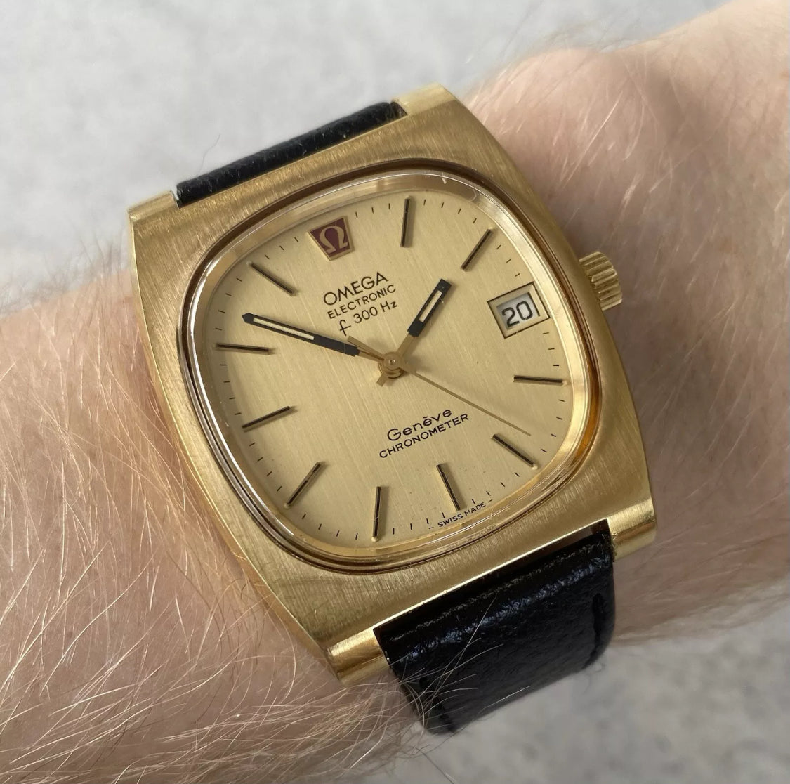 1972 Omega Genève Electronic F300Hz Ref.198.0068 Cal.1250 Watch - Needs Service