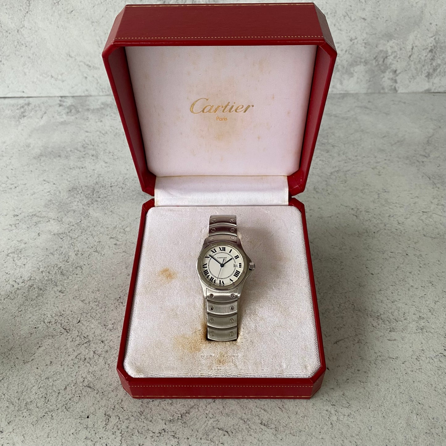 Cartier Santos Ronde 1561 Quartz Watch - Boxed