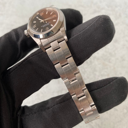 2004 Ladies Rolex Oyster Perpetual Black Dial 76080 Watch - Full Set