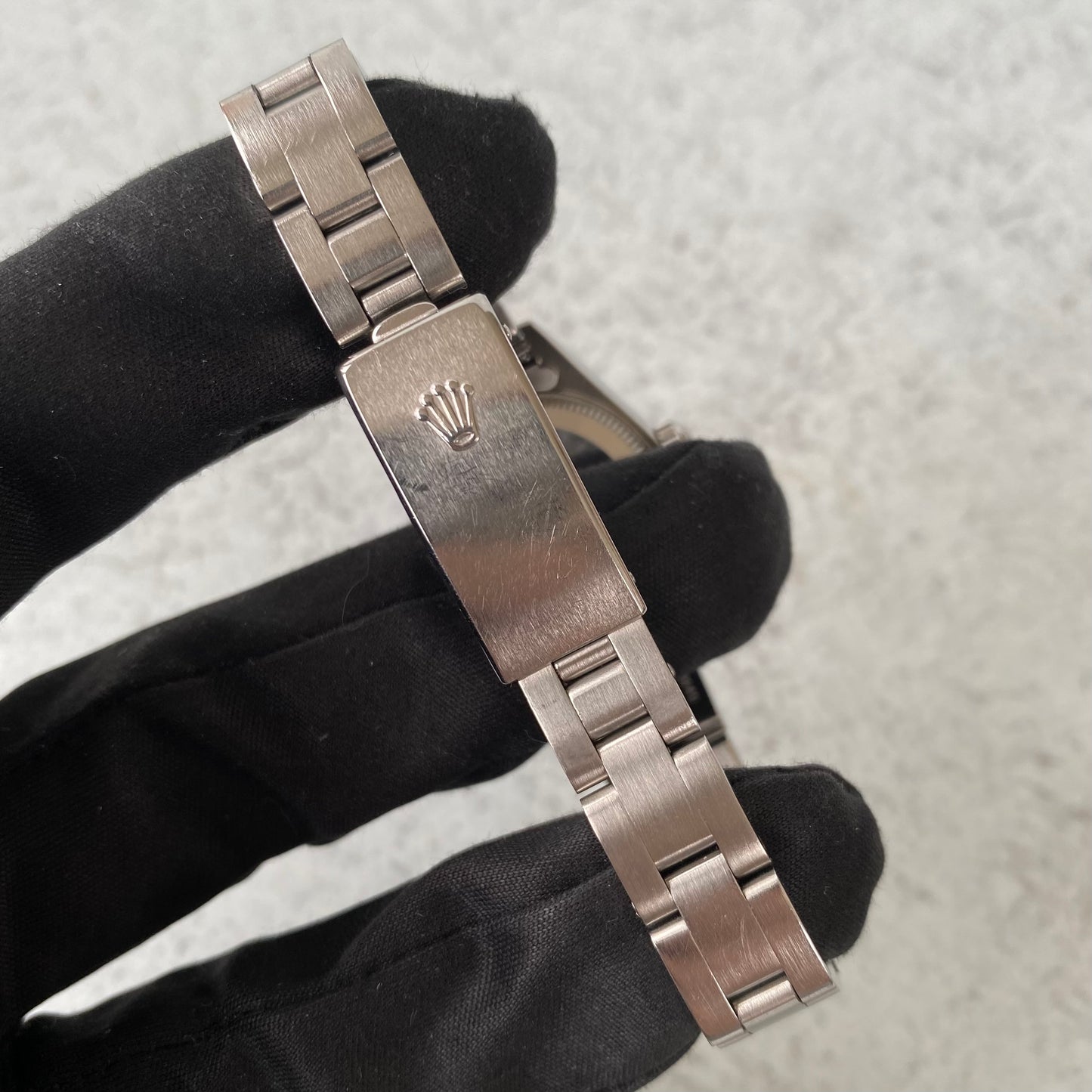 2004 Ladies Rolex Oyster Perpetual Black Dial 76080 Watch - Full Set