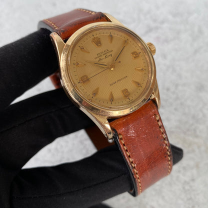 1958 Rolex Air King 5506 Super Precision Oyster Perpetual Honeycomb Dial Watch