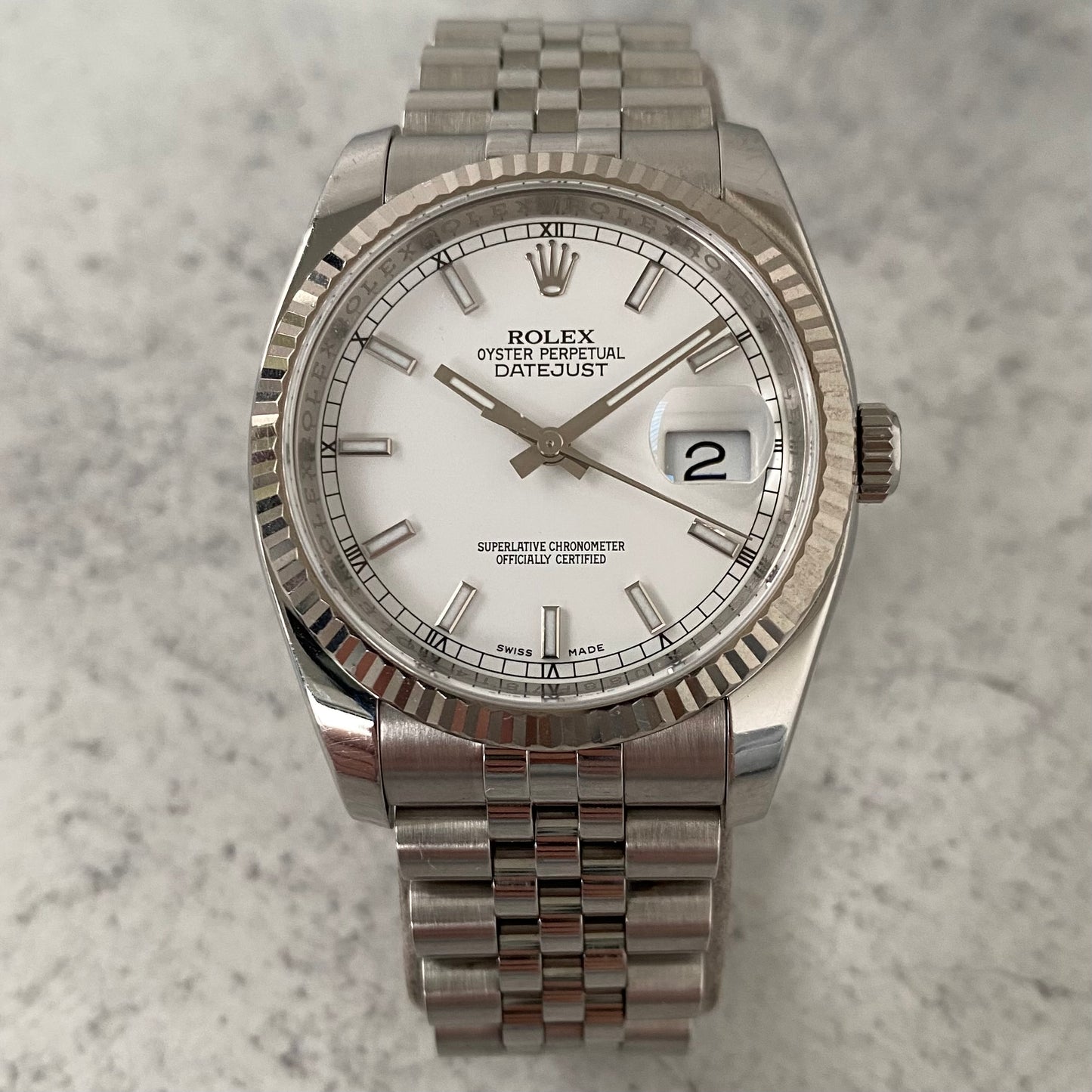 Rolex Datejust Oyster Perpetual 116234 Roulette Date Watch - Showcase