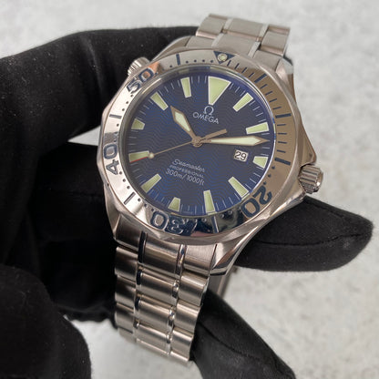 Omega Seamaster 300 Professional 2265.80.00 Blue Quartz 41mm Watch - Full Set