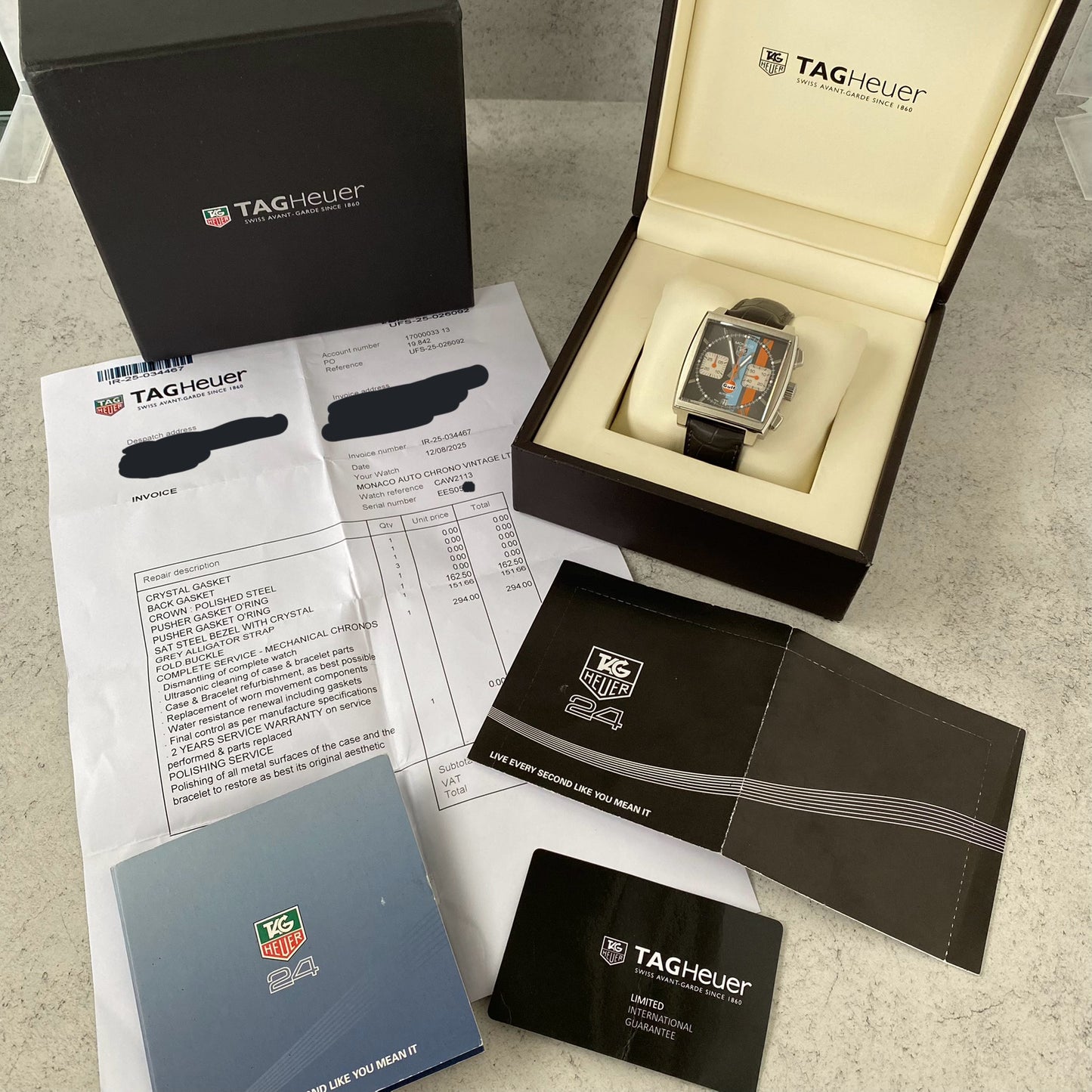 Tag Heuer Monaco Gulf Limited Edition CAW211R Watch - Showcase