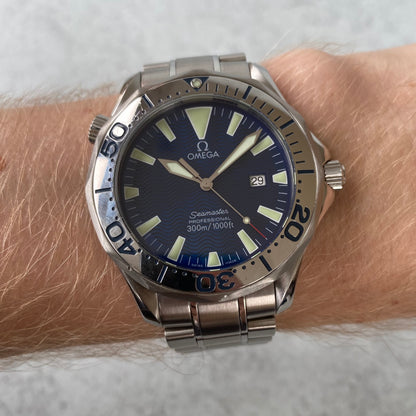 Omega Seamaster 300 Professional 2265.80.00 Blue Quartz 41mm Watch - Full Set