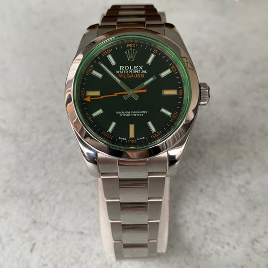 2012 Rolex Milgauss 116400GV Oyster Perpetual Watch - Showcase