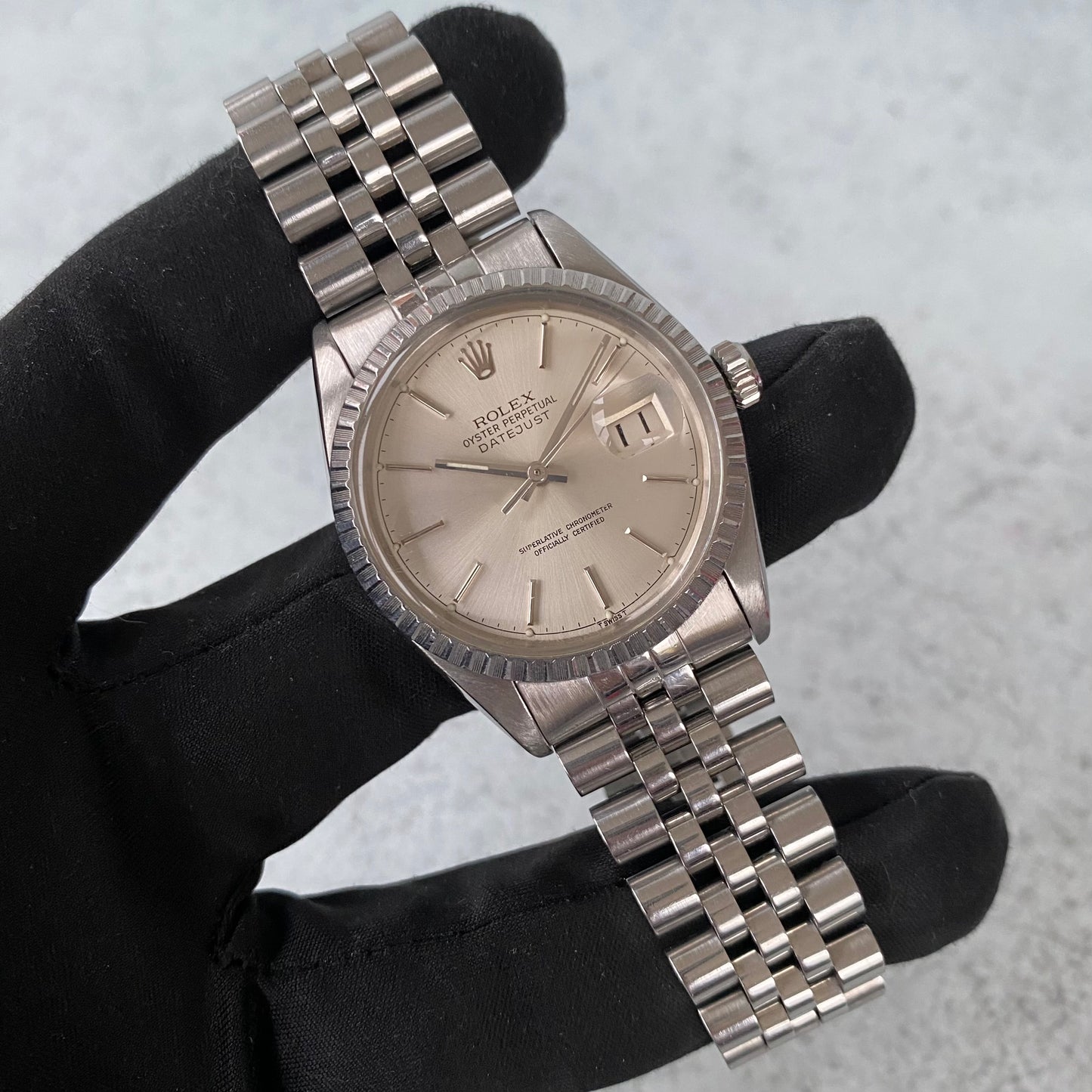 1979 Rolex Datejust Oyster Perpetual 16030 Steel Swiss Quickset Vintage Watch