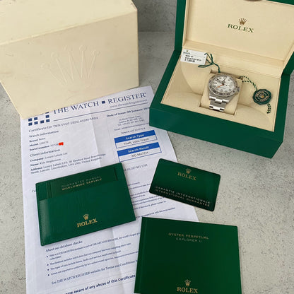 Rolex Explorer II 226570 Polar White Oyster Perpetual Watch - Showcase