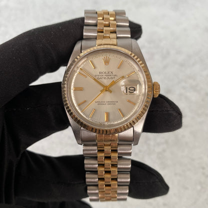 1978 Rolex Datejust Oyster Perpetual 1601 Bi-Metal Swiss Vintage Watch
