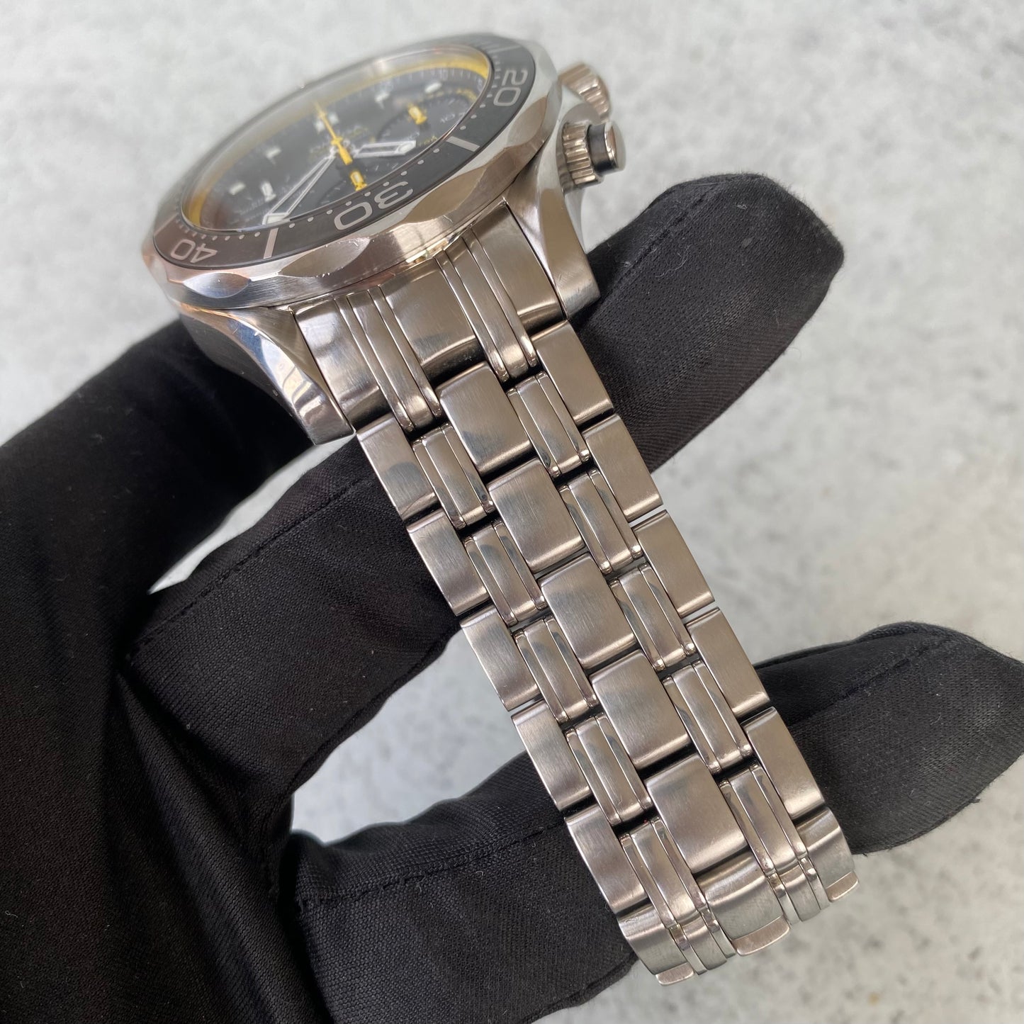 Omega Seamaster 300 Diver Regatta Chronograph Black Dial Date Watch - Full Set