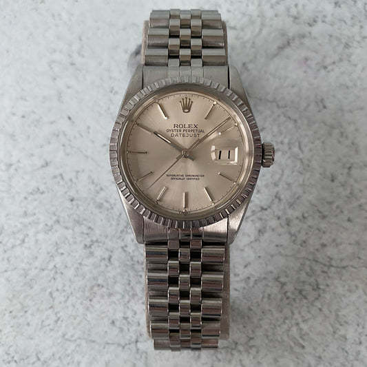 1979 Rolex Datejust Oyster Perpetual 16030 Steel Swiss Quickset Vintage Watch
