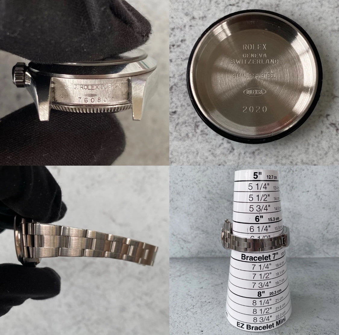 2004 Ladies Rolex Oyster Perpetual Black Dial 76080 Watch - Full Set