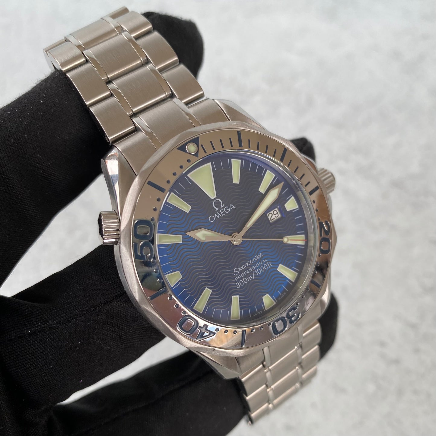 Omega Seamaster 300 Professional 2265.80.00 Blue Quartz 41mm Watch - Full Set