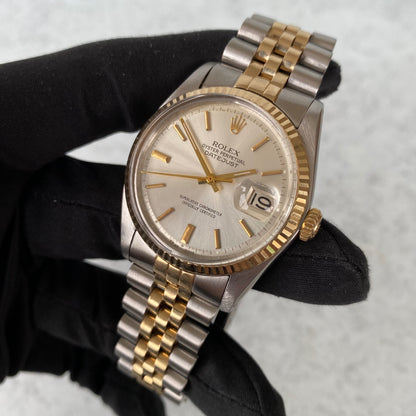 1978 Rolex Datejust Oyster Perpetual 1601 Bi-Metal Swiss Vintage Watch