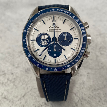 Omega Speedmaster Silver Snoopy Award 50th Anniversary Watch - Showcase
