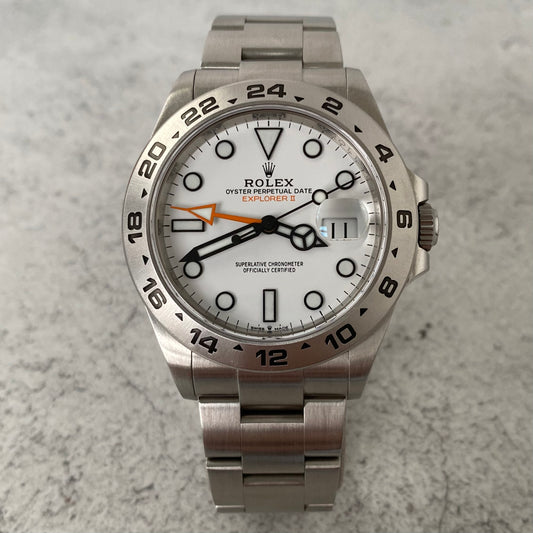 Rolex Explorer II 226570 Polar White Oyster Perpetual Watch - Showcase