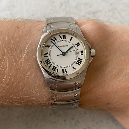 Cartier Santos Ronde 1561 Quartz Watch - Boxed