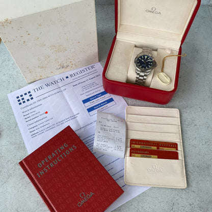 Omega Seamaster 300 Professional 2265.80.00 Blue Quartz 41mm Watch - Full Set