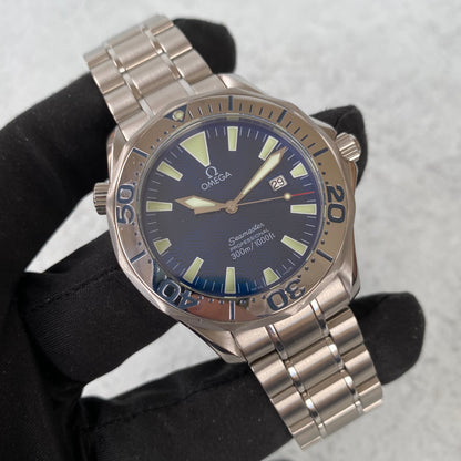 Omega Seamaster 300 Professional 2265.80.00 Blue Quartz 41mm Watch - Full Set
