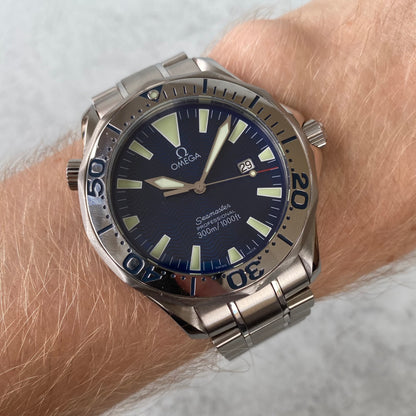 Omega Seamaster 300 Professional 2265.80.00 Blue Quartz 41mm Watch - Full Set