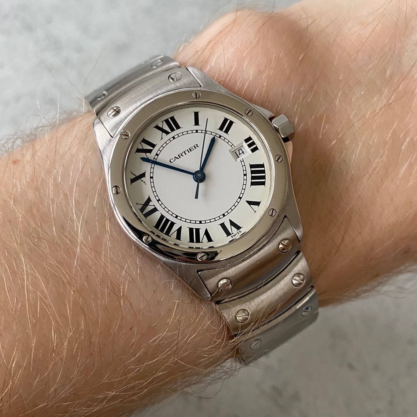 Cartier Santos Ronde 1561 Quartz Watch - Boxed