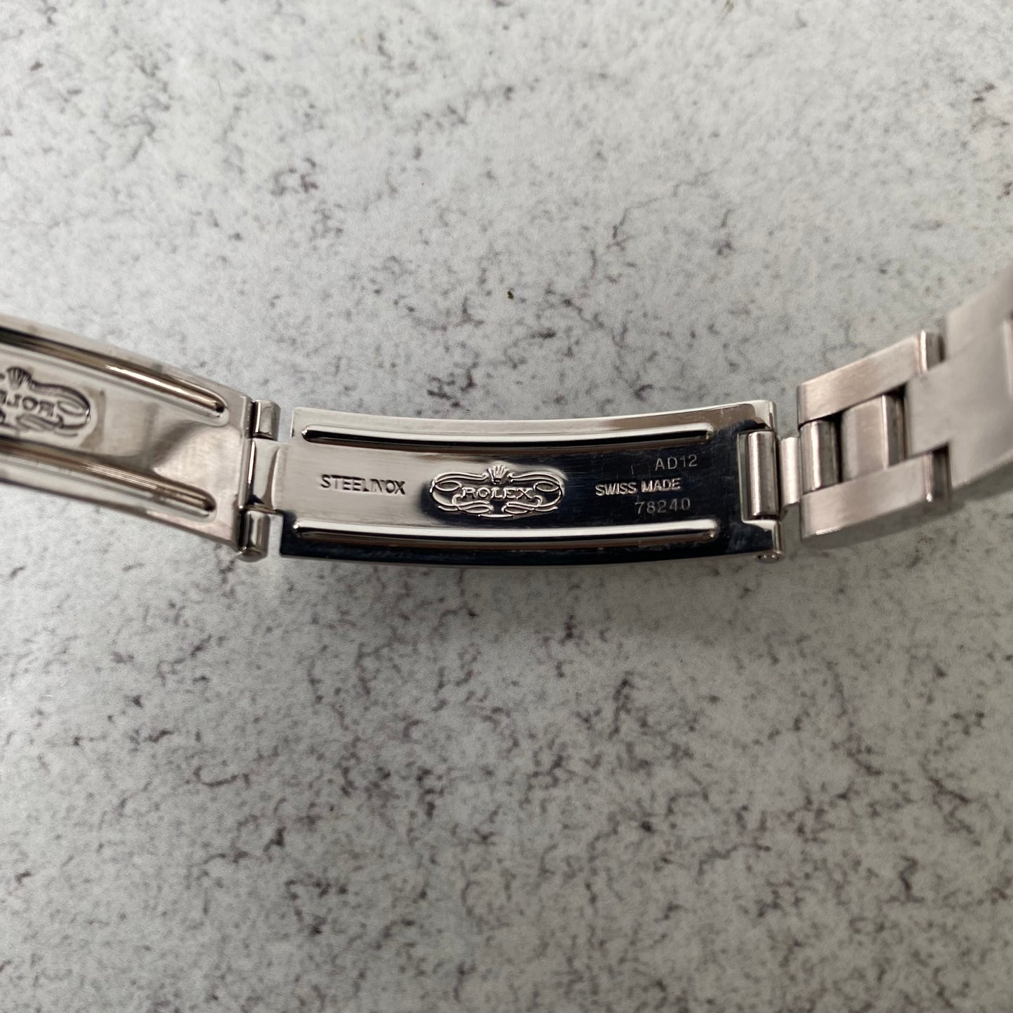 2004 Ladies Rolex Oyster Perpetual Black Dial 76080 Watch - Full Set